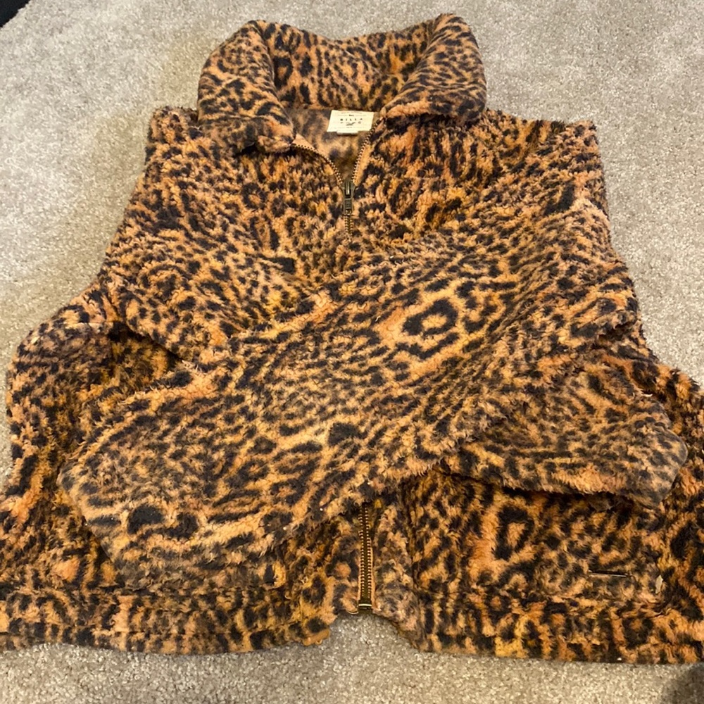 Billabong teddy bear fleece zip up